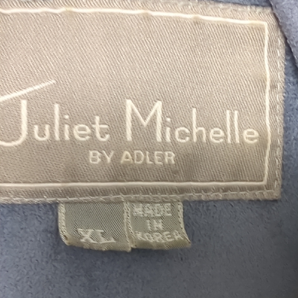 Juliet Michelle by Adler Beige Faux Suede Fleece Lining Womens Jacket Size XL - Picture 5 of 5